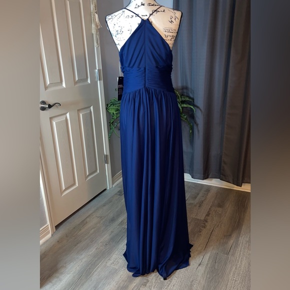 🔥Bundle Deal - Two Elegant Bridesmaids Dresses in Marine Blue NWT - Picture 8 of 15